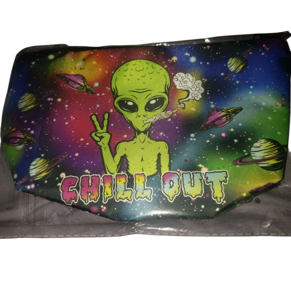 Colorful Alien Graphic Zippered Pouch